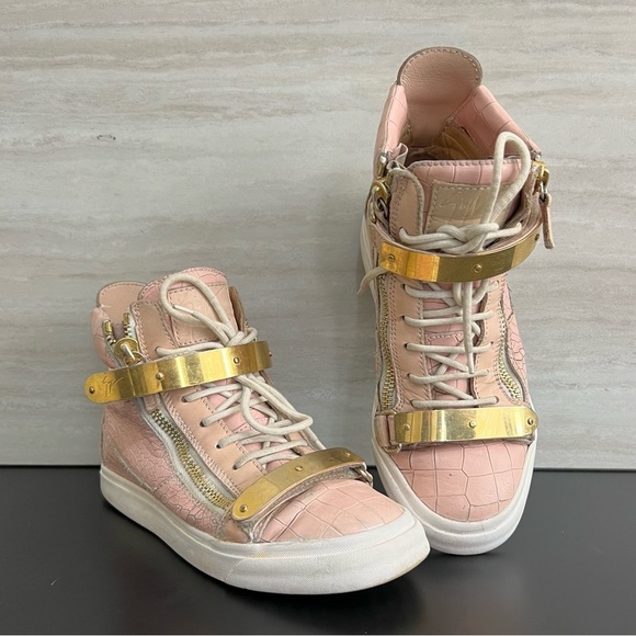Giuseppe Zanotti High Top Sneakers 37.5 - Picture 1 of 15
